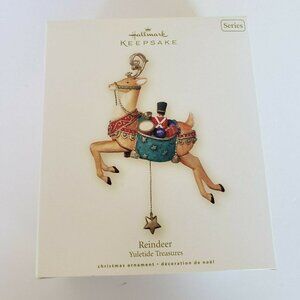 NWT - 2007 Reindeer Yuletide Treasures #2 Hallmark Keepsake Ornament